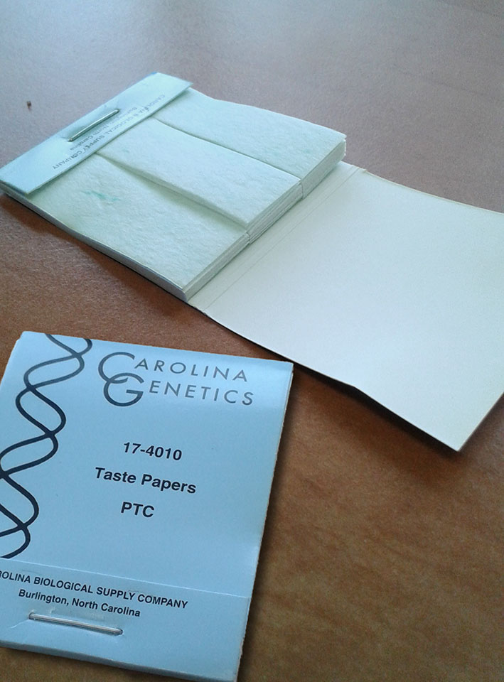 PTC smaak test papier
