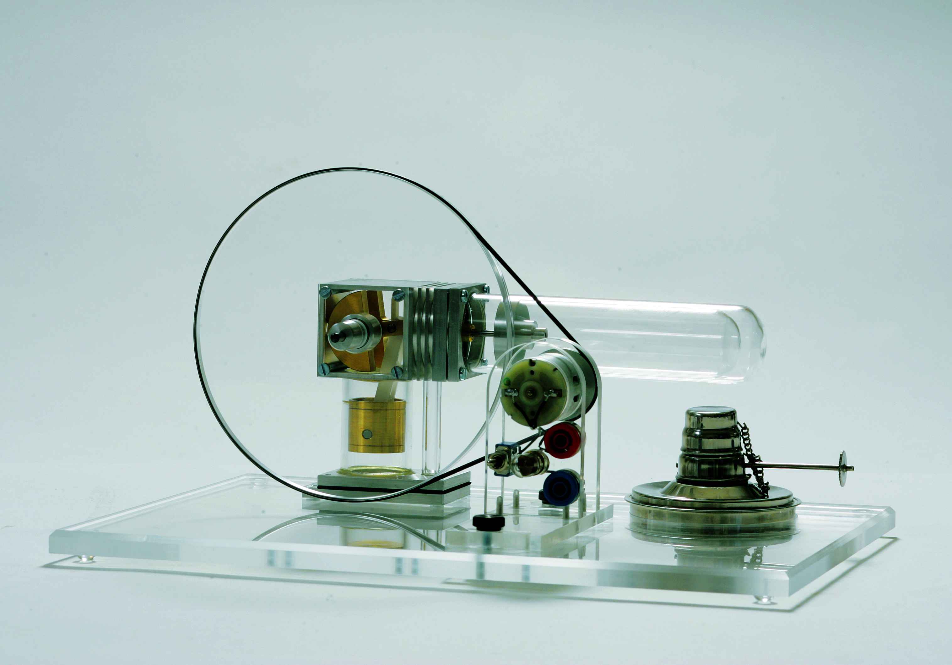 Transparante Stirlingmotor