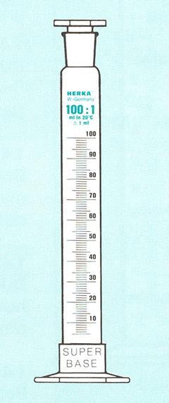 Schudcilinder kunststof voet 50 ml