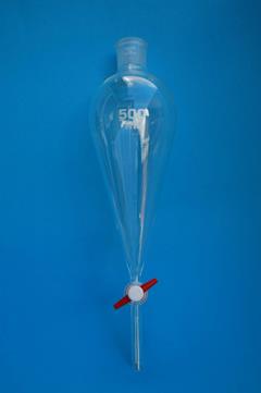 Scheitrechter Squibb PTFE kraan 100 ml