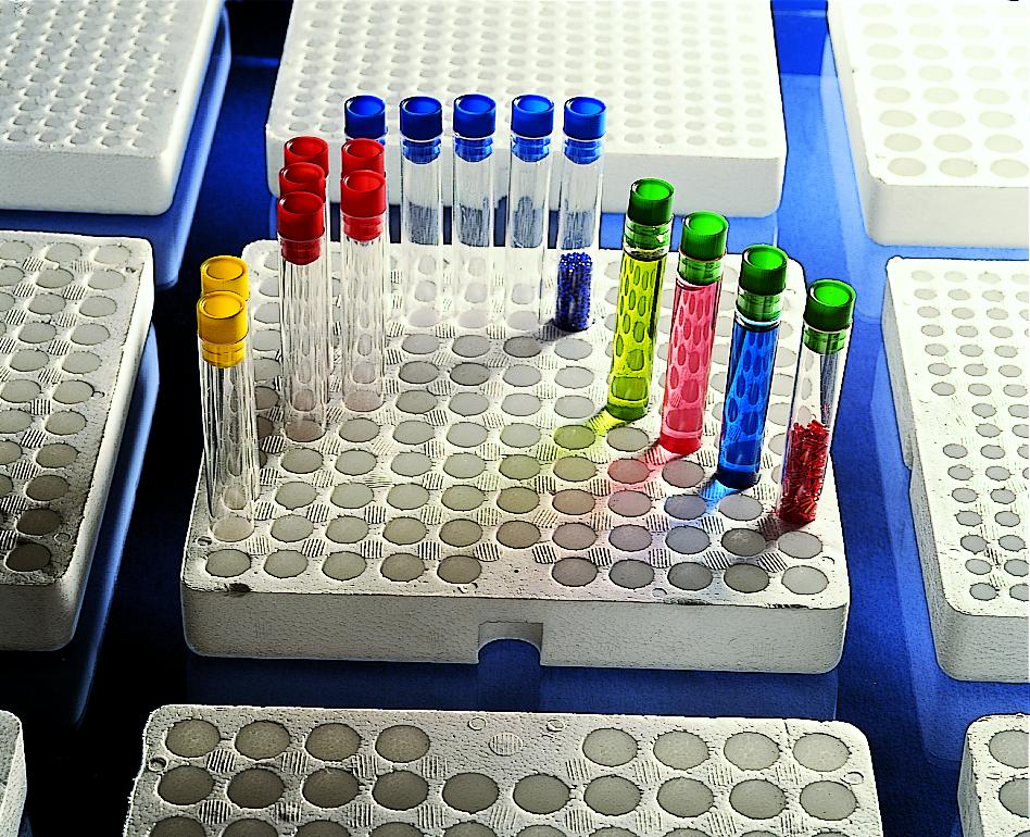Tray voor reageerbuizen PS