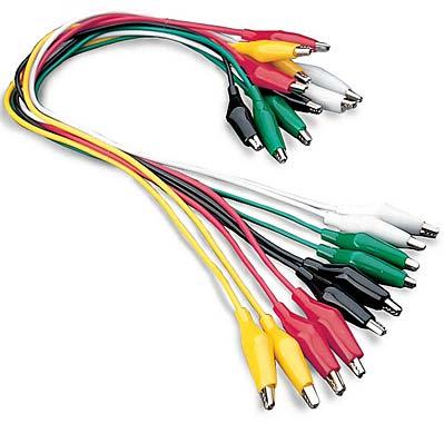 Alligator Clip Leads (Set of 10)