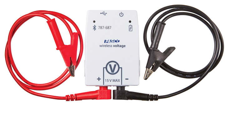 Draadloze PASCO spannings sensor