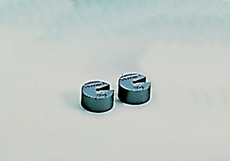 Schijfgewicht, blank, 1 g