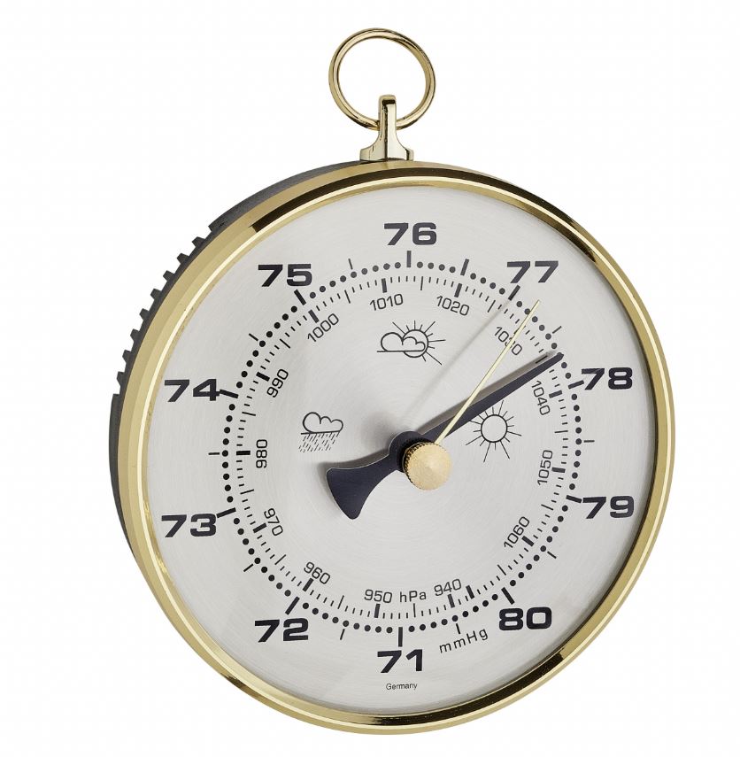 TFA Barometer met messing ring