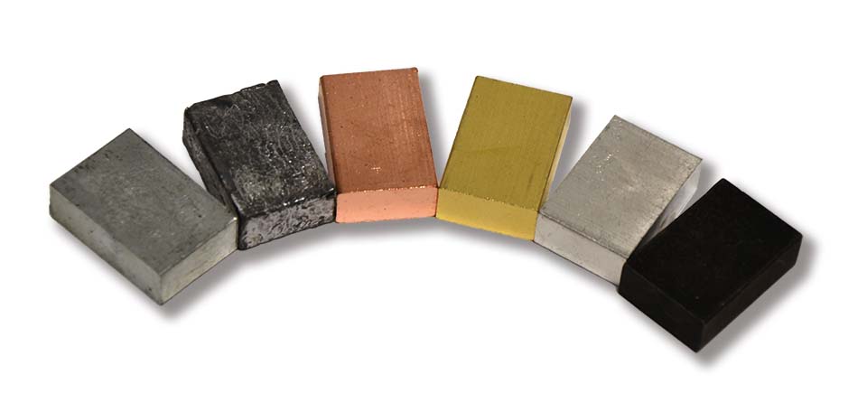 Blokjes materiaalsoorten