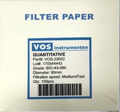 Rondfilter kwantitatief, graad 43, 70mm