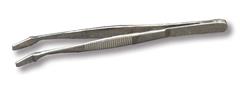 Dekglas pincet gebogen 105mm RVS