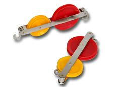 Katrol dubbel tandem gekleurd