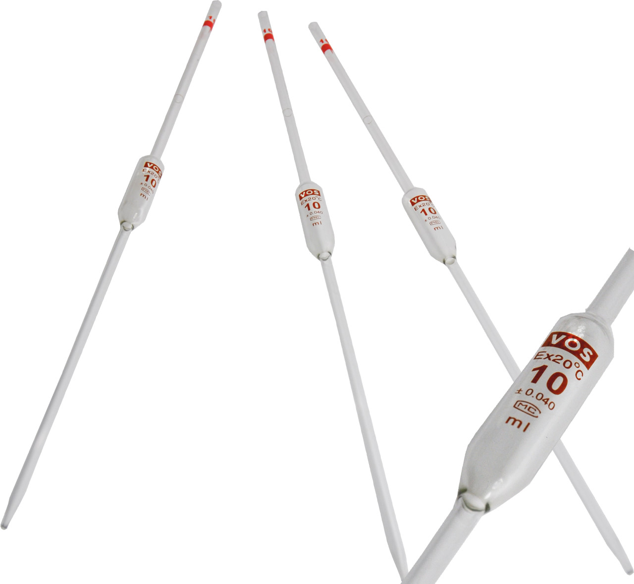 Volumepipetten VOS label